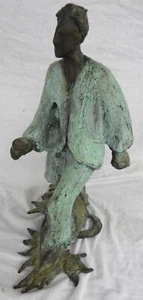 Roberto BARNI (Pistoia 1939) TEDOFORO Scultura in bronzo h cm 40 - Picture 1 of 12