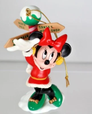 Enesco Minnie Tree-Rific Treasures Disney adorno de Navidad Polo Norte 1996 Foto 1 de 4
