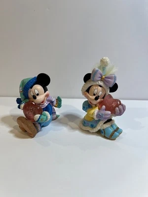 Mickey & Minnie Mouse Figurines You Melt My Heart Disney Enesco  Vintage - Image 1 of 4