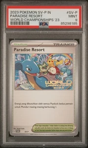 2023 Paradise Resort SV-P World Championships 2023 Pokemon PSA 9 - Picture 1 of 2