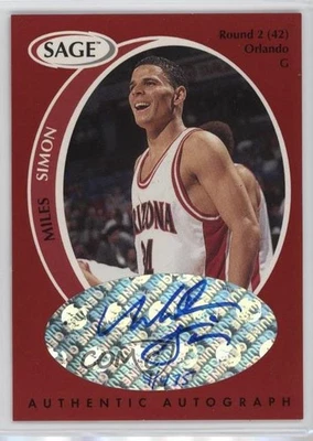 1998 SAGE Authentic Auto /475 Miles Simon #A42 Rookie Auto RC - Image 1 of 2