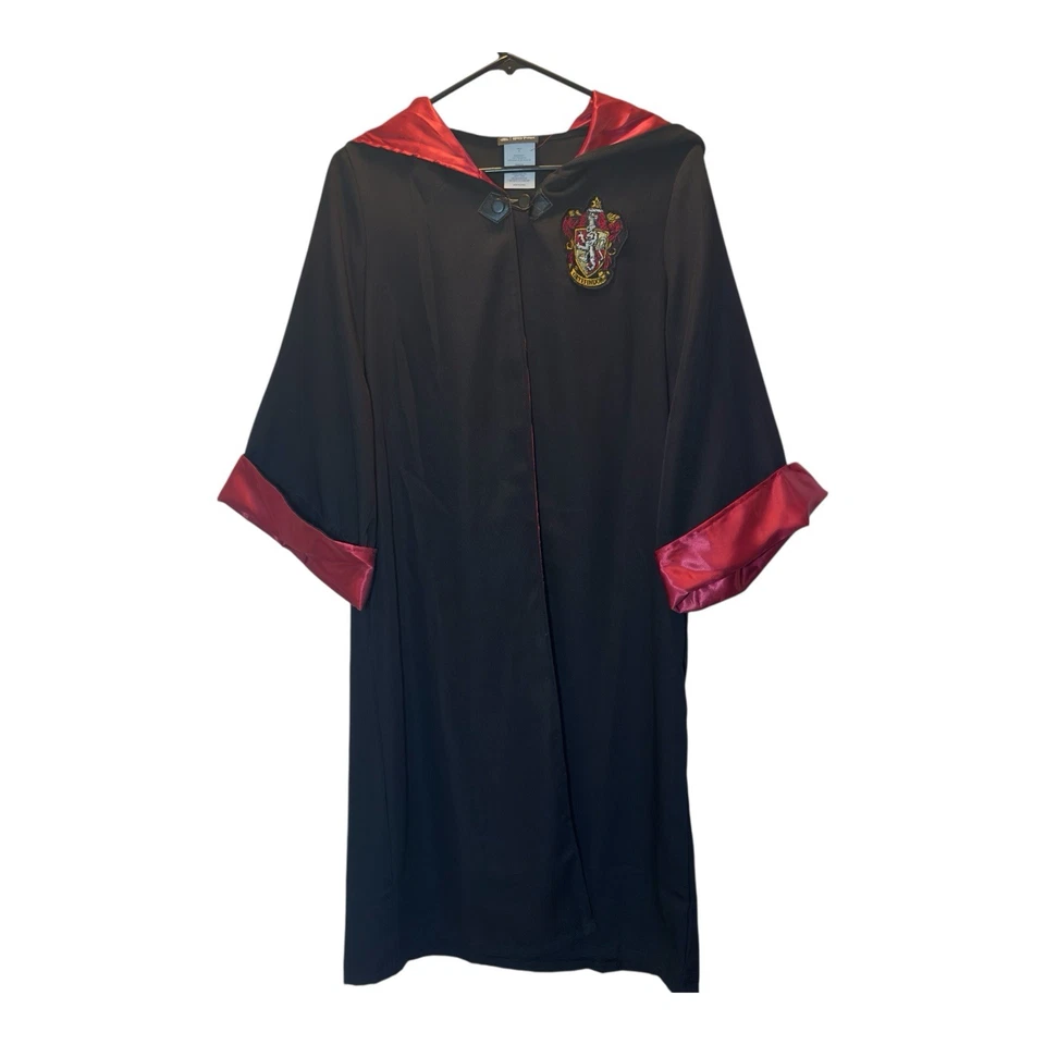 The Wizarding World Harry Potter GryffindorCape Black Robe Hooded Deluxe Child M - Image 1 of 4