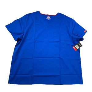 Camisa Exfoliante Dickies Unisex 2XL Dickies Azul Real Cuello en V 83706 EDS Nueva Con Etiqueta - Imagen 1 de 15