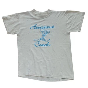 Y2K 1990s Assistant Coach Don't Moose With Me! T-Shirt Size S Cheerleading Squad - Picture 1 of 7
