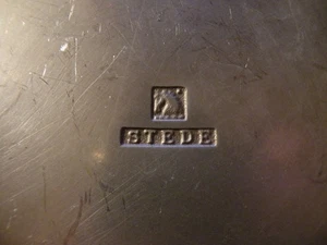 Vintage Stede Zinn Platte Teller ~ 12" Pferdekopf Stempel England Esszimmer Küche - Bild 1 von 8