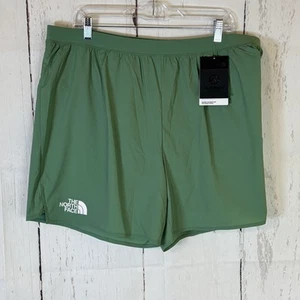 North Face Shorts Mens 2XL Deep Grass Green Summit Pacesetter Run Brief Athletic - Picture 1 of 14