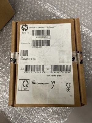 HP 656590-B21 UNUSED IN HP Box HP Flex-10 10Gb 2-port 530FLB Adapter 656588-001 - Image 1 of 3