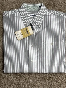 Wrangler George Strait Mens Long Sleeve Button Down Shirt Large Western Country - Picture 1 of 13