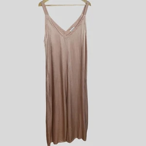 Mono LACAUSA Santi Rosa Rosa Satinado Pierna Ancha Sin Mangas Cuello en V Langenlook M - Imagen 1 de 8