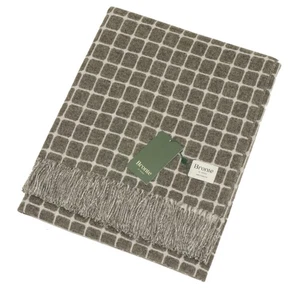 Pizarra a cuadros Bronte By Moon Athens con flecos 100 % lana de cordero de lujo tiro suave - Imagen 1 de 5