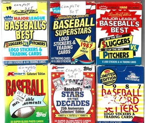 HUGE BOXED SET LOT-10 1983-1990 KMART AMES FLEER DRAKES MINT SEALED L@@K - Picture 1 of 1