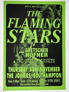 Flaming Stars Poster Gretschen Hofner Green Hornets Joiners Southampton UK 1997 - Picture 1 of 12
