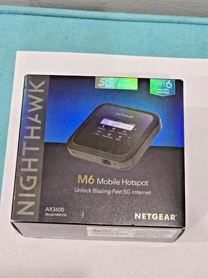 NETGEAR Nighthawk M6 5G Wi-Fi 移动热点路由器 - (MR6150-100NAS) — 第 1/4 张图片