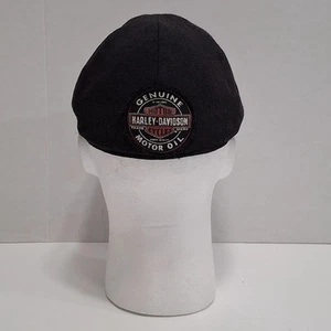 VTG Harley Davidson Knit Oil Can Ivy Cap Hat Mens M Newsboy RARE - Picture 1 of 4