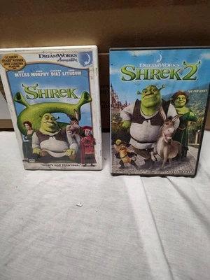 Shrek & Shrek 2  Set  DVD Home Movies (Full Screen Single Disc Edition) - Image 1 of 2