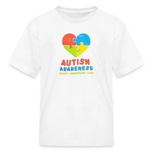 Autism Awareness Accept Understand Love Kid's T-Shirt - Picture 1 of 13