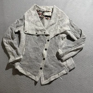 Saturday Sunday Anthropologie Gray Boucle Button-Up Jacket Size XSmall Petite - Picture 1 of 4