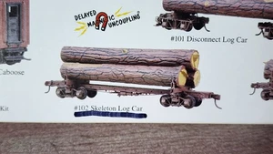 Kadee Quality Products Part # 380-102 Skeleton Log Car w/ 3 Logs - Kit HO Scale - Picture 1 of 3
