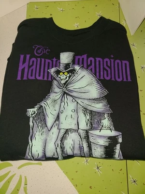 Disneyland HAUNTED MANSION Hatbox Ghost Pullover Crewneck Sweatshirt 2XL Men's - Image 1 of 4