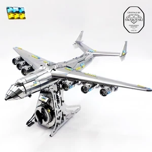AN-225 MRIYA EMBELLISHED WITH SWAROVSKI® CRYSTALS mechanical DIY model kit - Picture 1 of 24