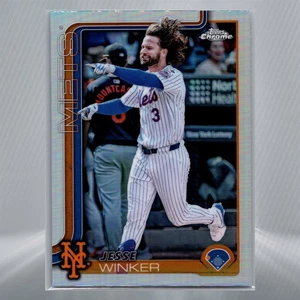 2025 Topps Chrome - #180 Jesse Winker Refractor - New York Mets - Picture 1 of 2