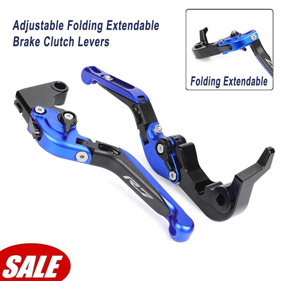 Palanca de embrague de freno CNC extensible plegable ajustable para Yamaha YZF R7 2021-2025 Foto 1 de 4