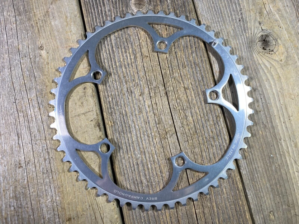 Передняя звездочка CAMPAGNOLO 53AS 53T 135 мм BCD 5 рычагов новая из старых запасов винтажный велосипед - Изображение 1 из 3