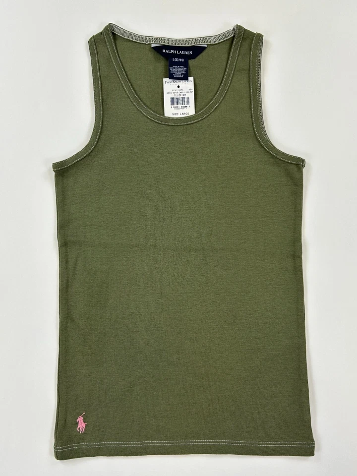 Polo Ralph Lauren 女孩纯色背心 - 3 种颜色可选 - — 第 1/1 张图片