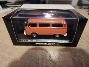 MINICHAMPS 1:43 Volkswagen VW T2 BUS 1972 in ORANGE #400 053000, 1/5400 - Picture 1 of 5