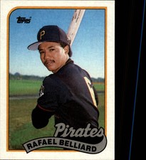 1989 Topps Pittsburgh Pirates Baseball Card #723 Rafael Belliard