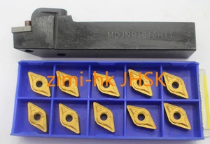 MDJNR1616H11 External Turning Boring Bar Holder + 10pcs DNMG110404 Insert - Picture 1 of 2