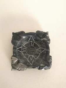 Vassoio cenere vintage intagliato a mano pietra marmo Maya design azteco - Foto 1 di 5