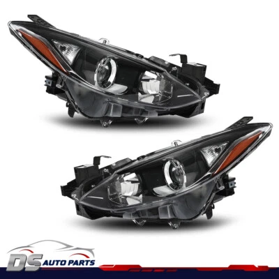 Headlight Assembly LH RH Fit For 2014-16 Mazda 3  Driver & Passenger Side - Image 1 of 4
