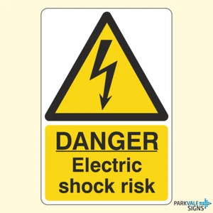 Señal de advertencia de riesgo de descarga eléctrica de peligro - Imagen 1 de 1