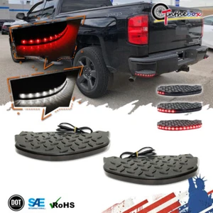 Luces de señal de respaldo de freno LED 3D para Chevy Silverado 1500 14-19 - Imagen 1 de 12