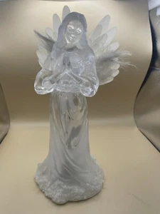 Vintage Avon Praying Light up Angel Figurine Fiber optic Religious 2002 11” - Picture 1 of 22