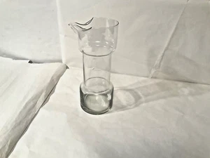 Easy Pour Glass Cocktail Ice Catch Dumbbell Nautical Martini Pitcher Carafe - Picture 1 of 7