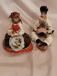 FABIO MOLA CA CERAMICA SARDA VINTAGE UOMO E DONNA IN COSTUME BELLISSIMI - Foto 1 di 12