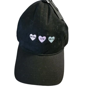 NWT David & Young Women's Hearts candy Embroidered Baseball Cap Hat Valentine - Picture 1 of 3