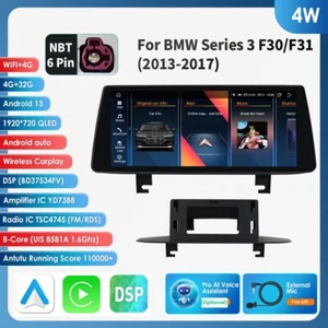 10.25" Android 13 Car GPS Stereo Radio Wifi CarPlay For BMW 3 Series F30 F31 NBT - Picture 1 of 24