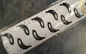 10 schwarze bananenförmige Damen-Haargleiter Bendies Haarspange Druckknöpfe Clips UK-Verkäufer - Bild 1 von 5