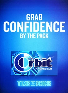 ORBIT GUM AD #56 MAGAZINE promo AD 2017 - Picture 1 of 2