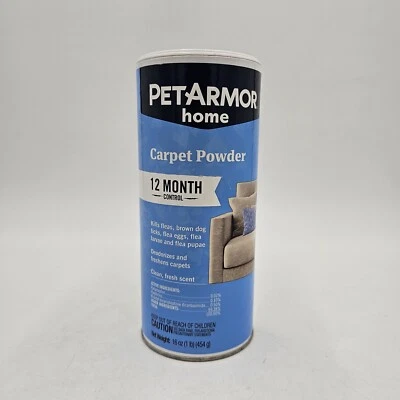 PETARMOR家用地毯粉适用于跳蚤和蜱虫,保护您的家免受跳蚤16的侵害 — 第 1/4 张图片