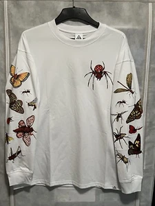 Nike ACG Insects Long Sleeve Shirt Mens Size Medium M DR7759-121 Rare Bugs White - Picture 1 of 13
