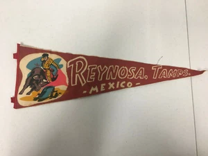 Reynosa Temps Vintage Pennant 18" - Picture 1 of 2