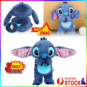 Blue Stitch Breathing Musical Soothing Doll Sleep ToSW Anxiety Relief Plush Toys - Picture 1 of 14