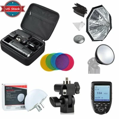 US Godox 2.4 TTL HSS Two Heads AD200 Flash +Xpro-S Trigger for Sony +Softbox Kit - Image 1 of 4