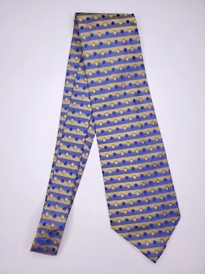 Corbata formal Paul Fredrick para hombre 56"Lx4"W oro/azul Foto 1 de 4