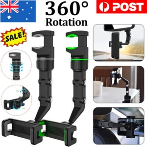 360° Car Rear View Mirror Mount Holder Stand For Phone Multifunctional Universal - Picture 1 of 17