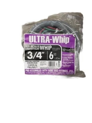 🔥(AN) Southwire Ultra-Whip Líquido no metálico hermético preensamblado 3/4" Foto 1 de 2
